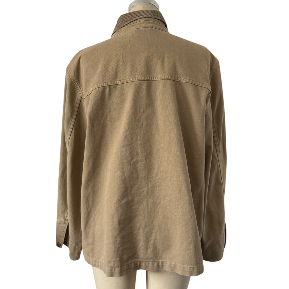TNA Aritzia Chore Jacket Cotton Twill Utility Barnett Corduroy Collar Medium - Picture 6 of 10